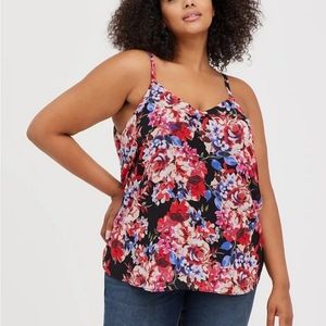 Torrid Sophie Floral Chiffon Blouse